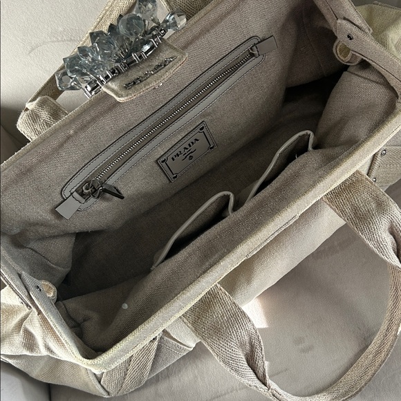 PRADA Mistolino Canvas Bag with Strap - Picture 13 of 16